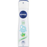 Nivea Spray Deodorant Fresh Pure 0 % Aluminum Salts