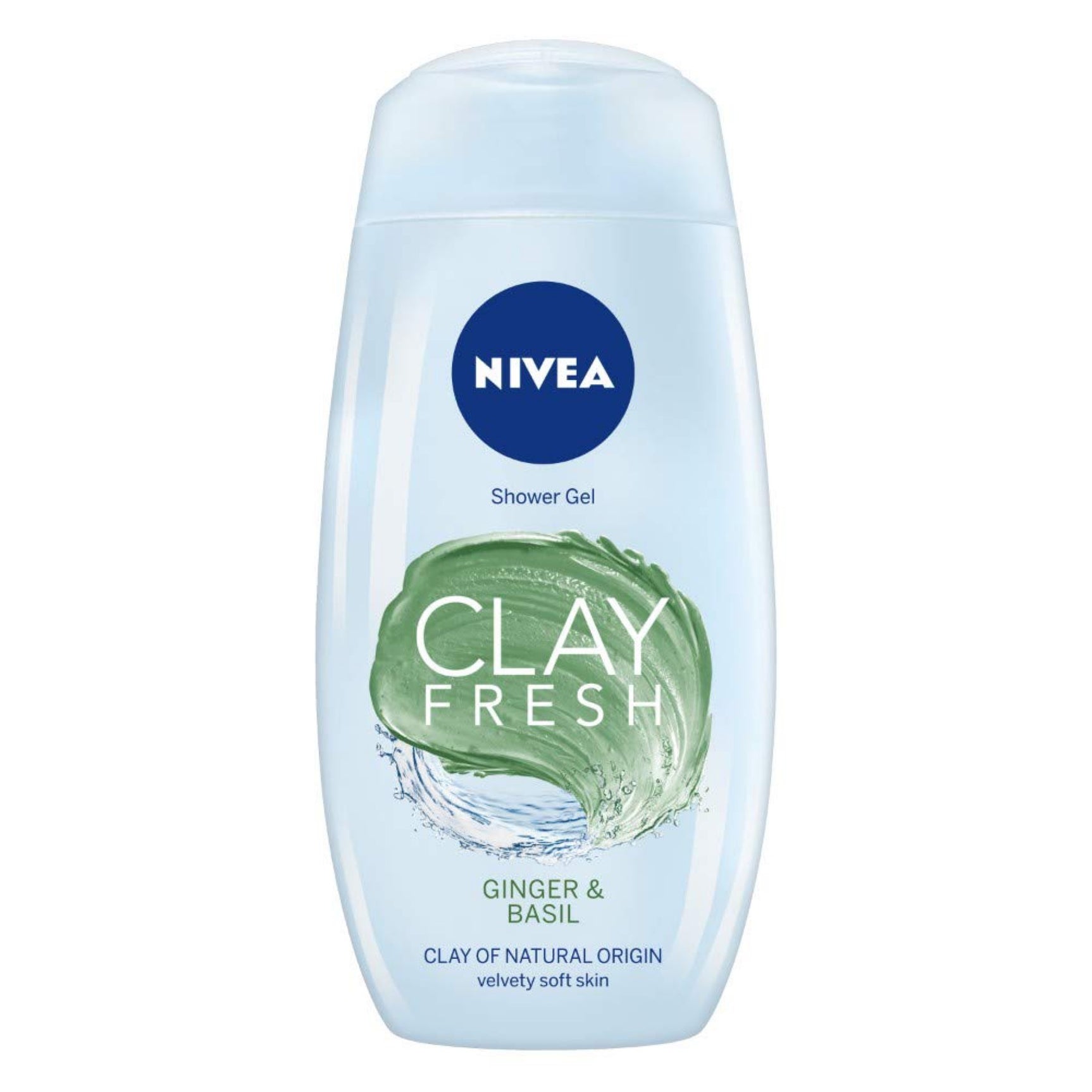 Nivea deep cleansing shower clay fresh ginger and Basel 250 mL
