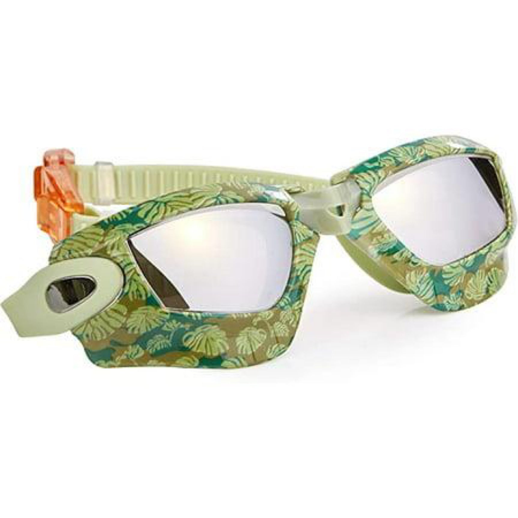 Bling2Go Bling2O Rain Forest Green Swimming Goggles