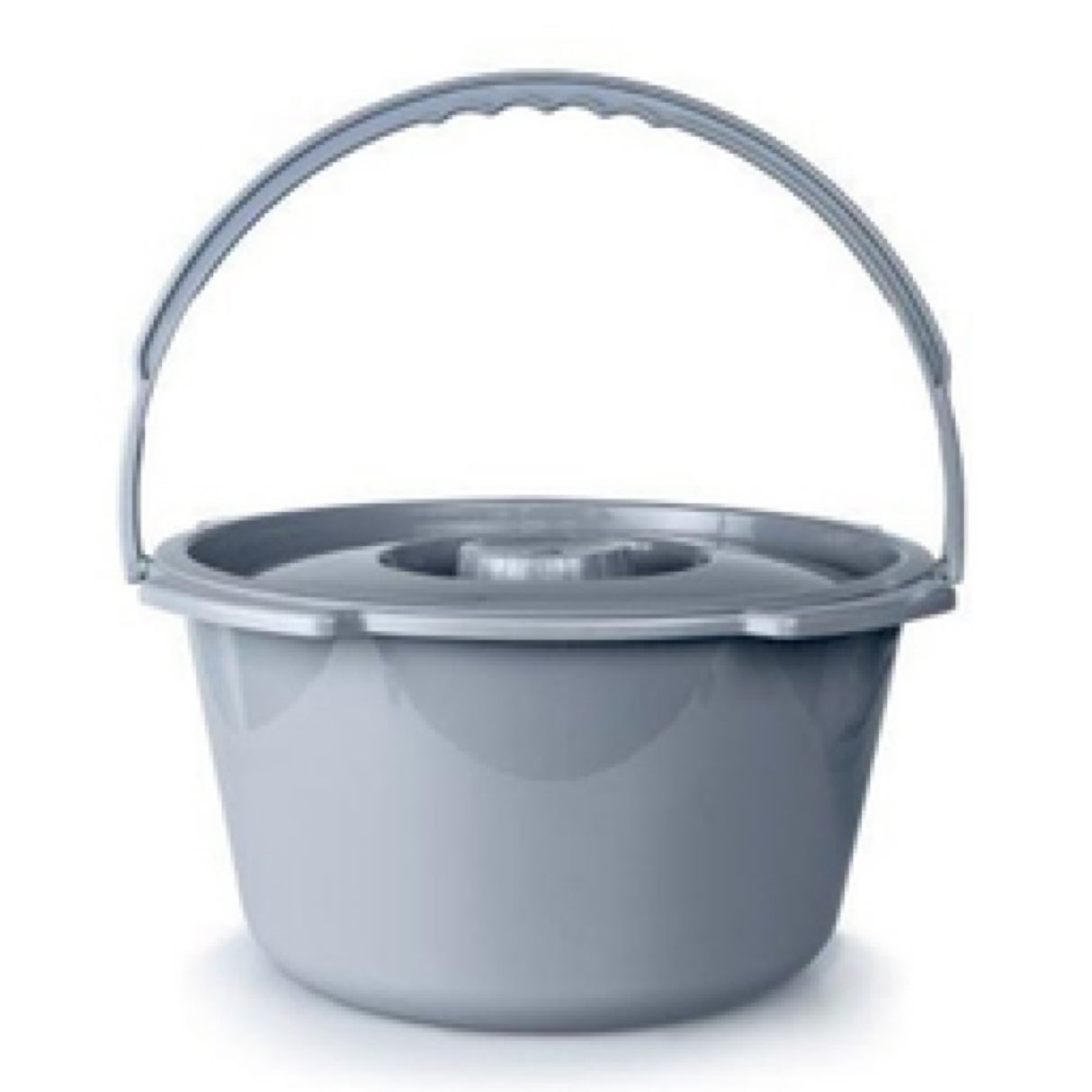 McKesson Commode Bucket, Plastic, 7.5 Quarts, Gray, Latex-Free, 1 Count, #146-11106