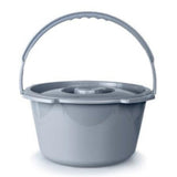 McKesson Commode Bucket, Plastic, 7.5 Quarts, Gray, Latex-Free, 1 Count, #146-11106