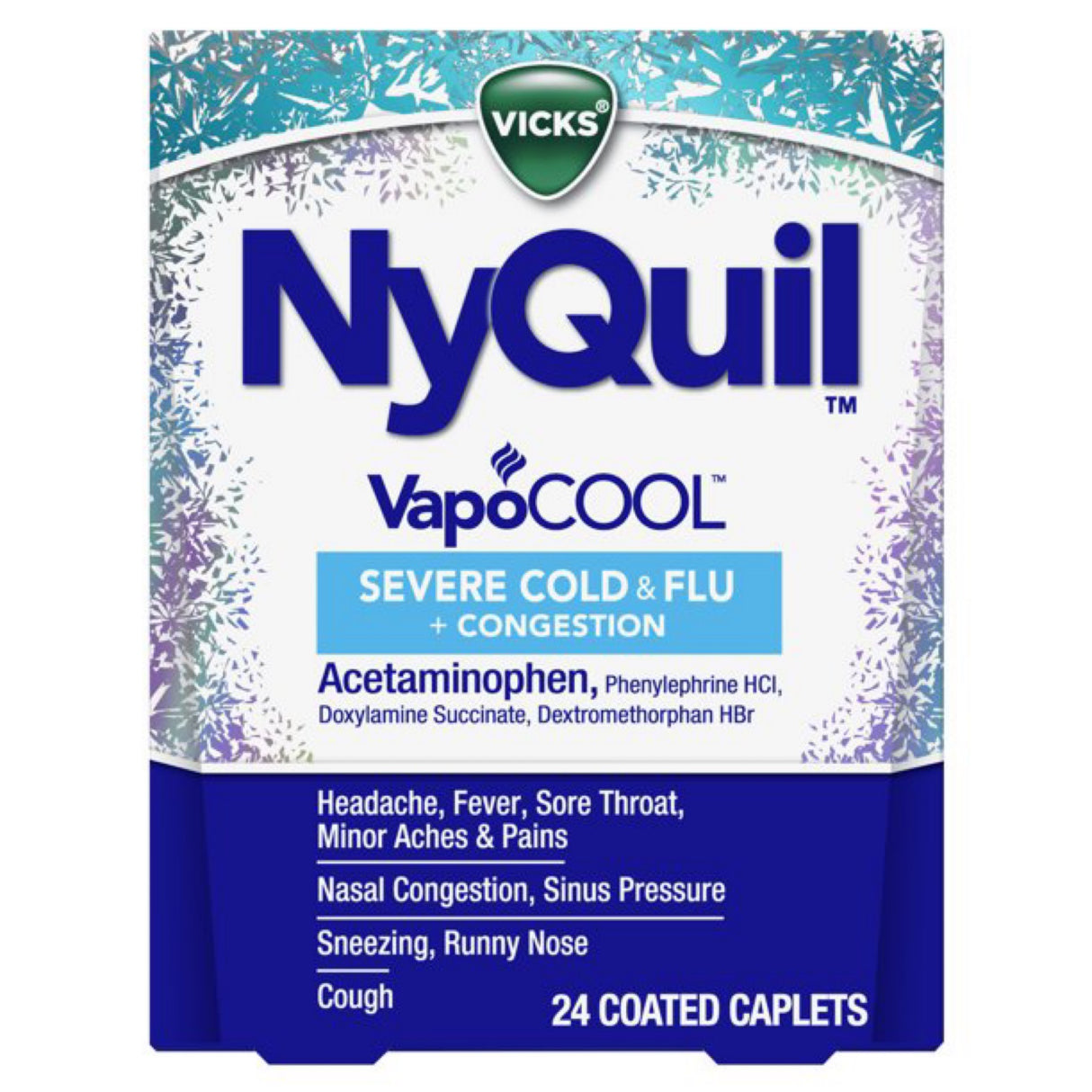 Nyquil vapocool 24 coated caplets