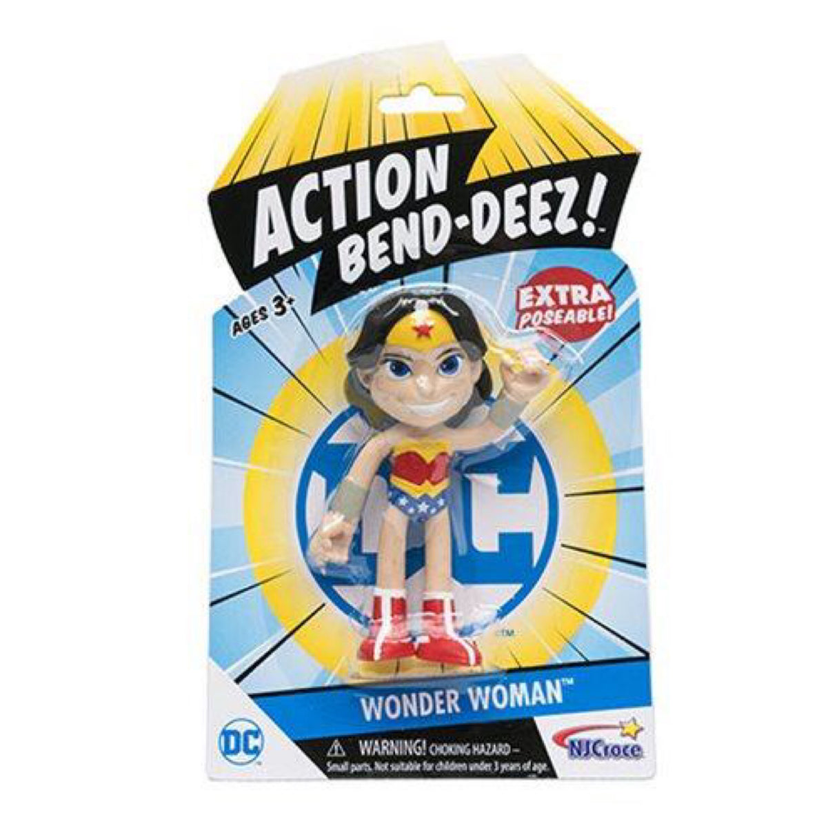 NJ Croce DC Comics Action Bendalbes! - 4" Wonder Woman Action Figure