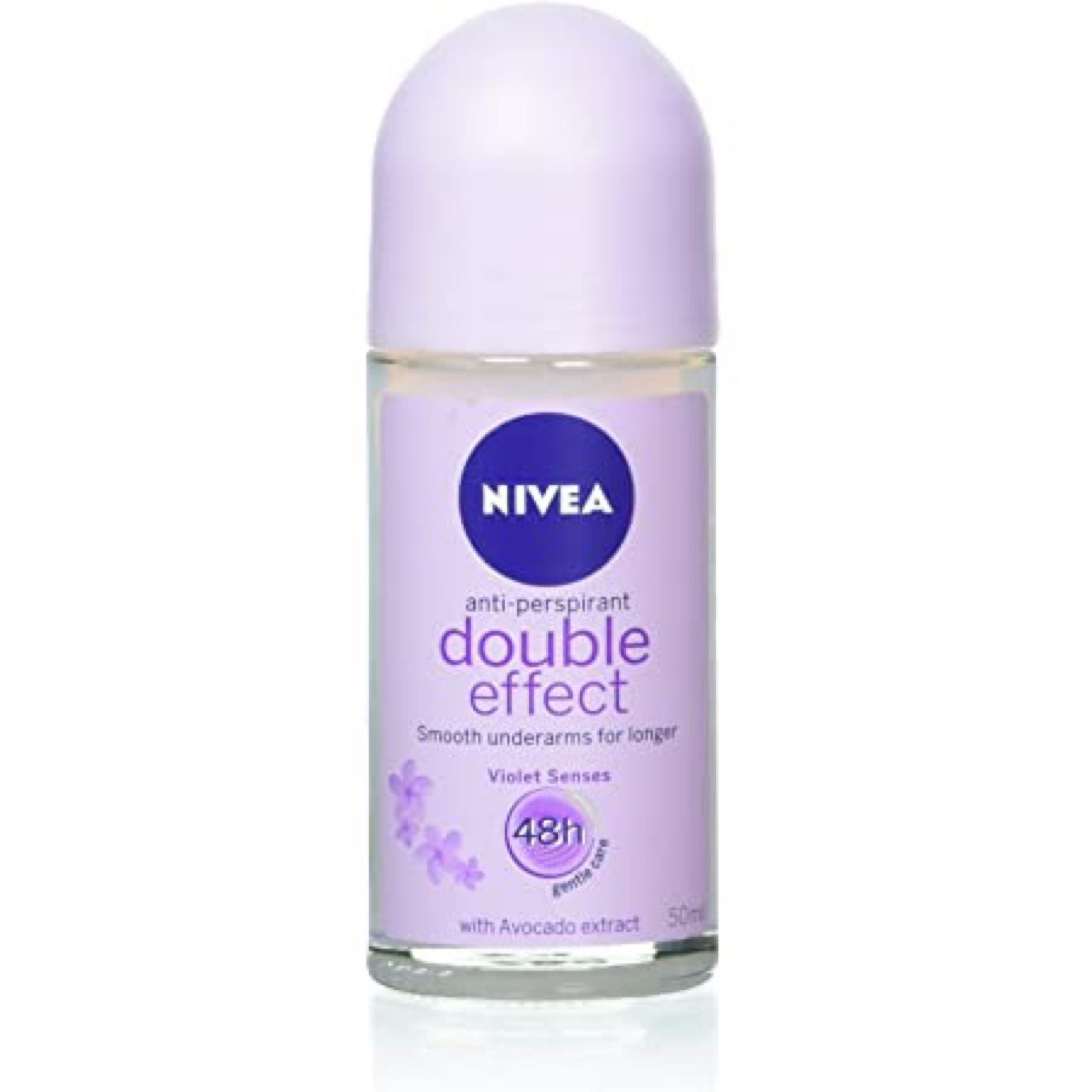 NivEA Double Effect Roll On 50ml Antiperspirant Deodorant - Smooth Underarms