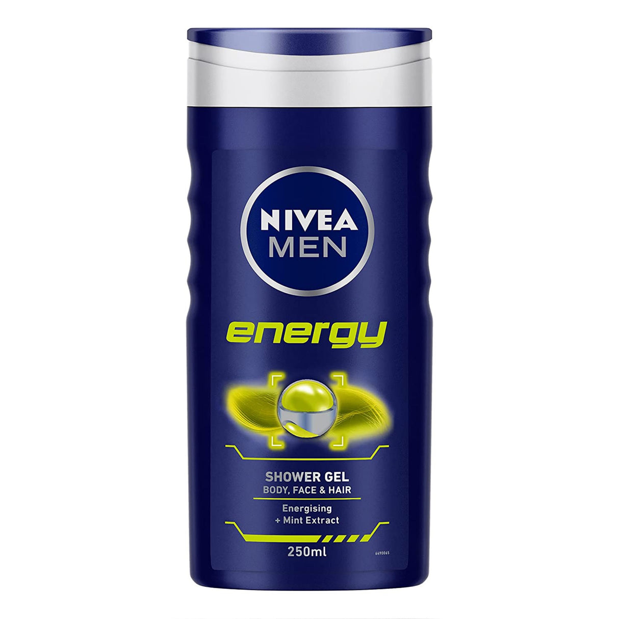 NIVEA Men Energy Shower Gel 250ml Hair, Face, Body With Energising Mint Extract