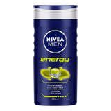 NIVEA Men Energy Shower Gel 250ml Hair, Face, Body With Energising Mint Extract