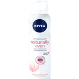 Nivea Naturally Even 48H Anti-Perspirant Spray, 150ml