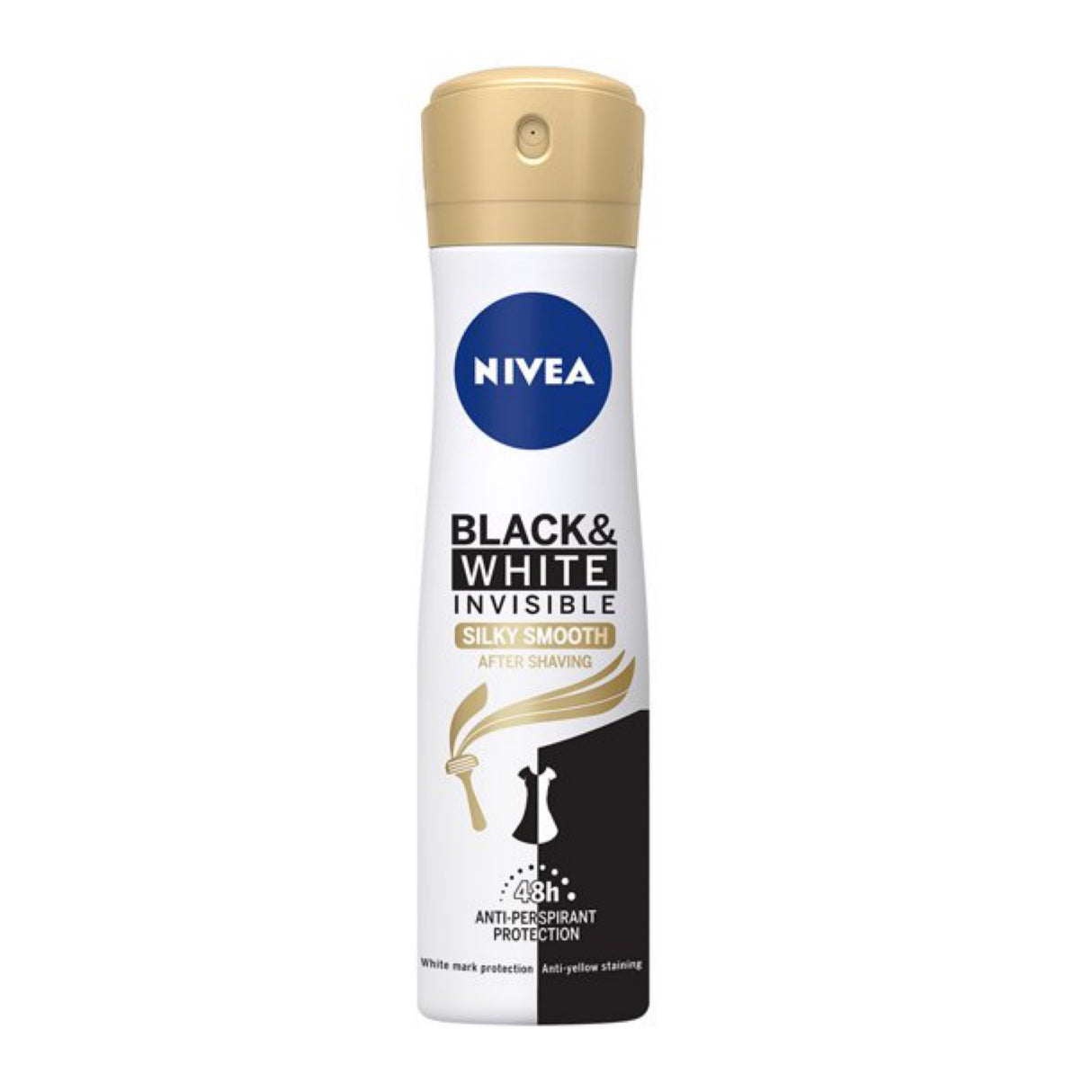 Nivea anti perspirant anti transpirant black and white invisible silky smooth after shaving