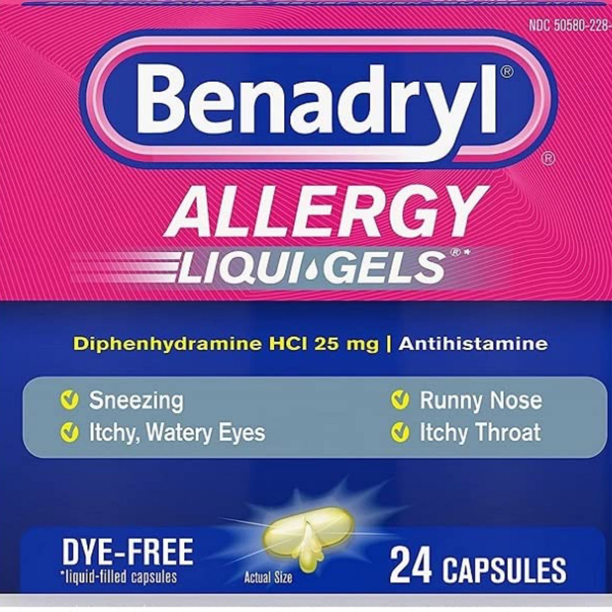 Benadryl Allergy Liqui Gels