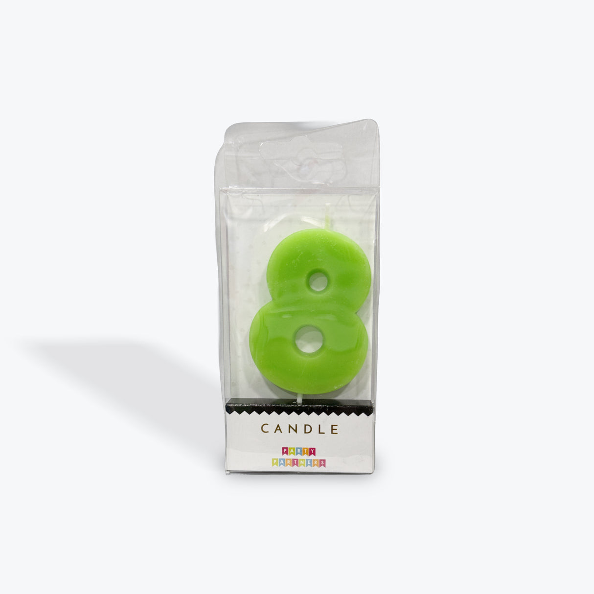Party Partners Neon Number 8 Candle
