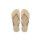 Havaianas 'Slim' Flip Flop in Sand/Light Gold