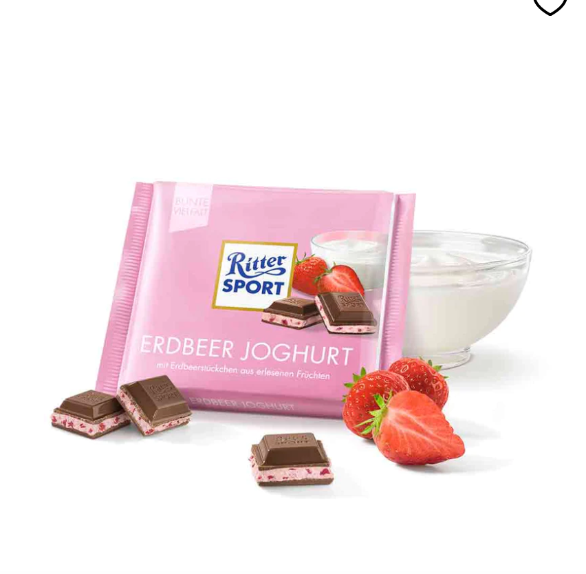 Ritter Sport Strawberry Yogurt (Erdbeer Joghurt) 100