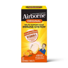 Airborne 1000mg of Vitamin C Immune Support Supplement Multivitamin Chewable Tablets Citrus