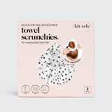 Towel Scrunchie 2 Pack - Micro Dot