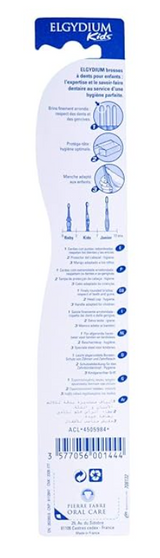 Elgydium Kids Toothbrush 2/6 Years in Green and Blue - Image 2