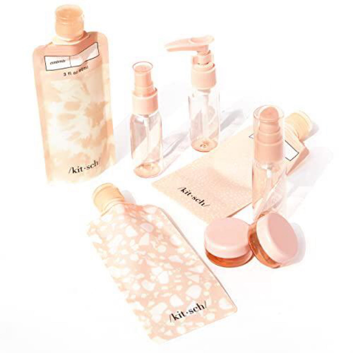 Kitsch Ultimate Travel Bottles Set, Travel Containers