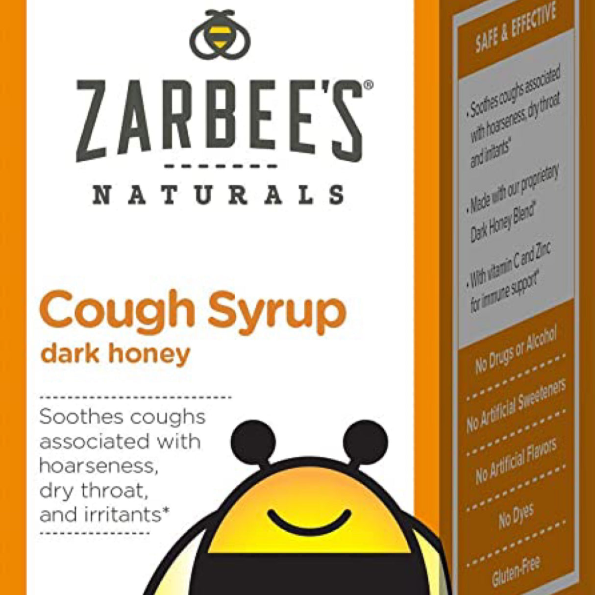 Zarbees naturals cough syrup dark honey