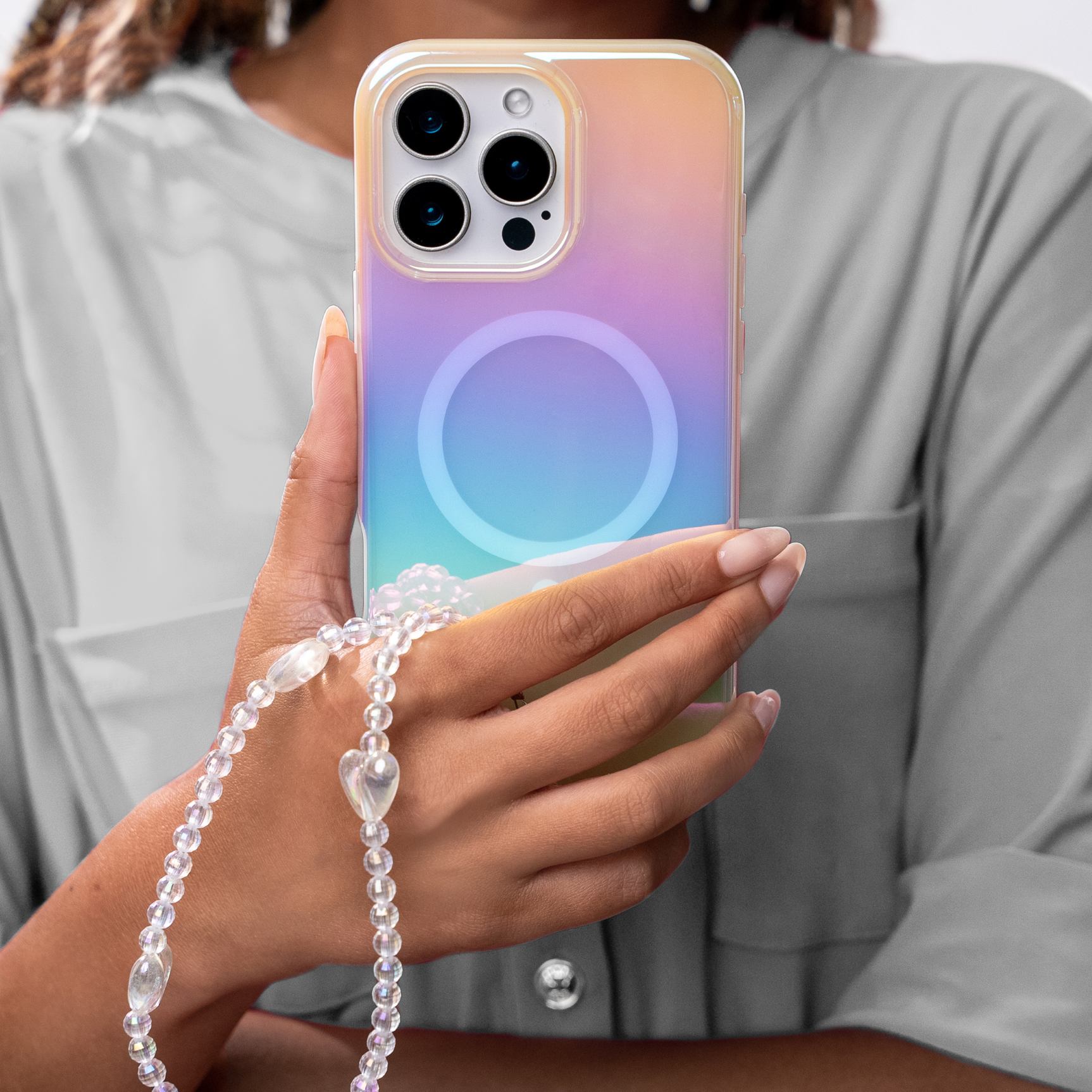 Holo Heart Phone Charm - Image 2