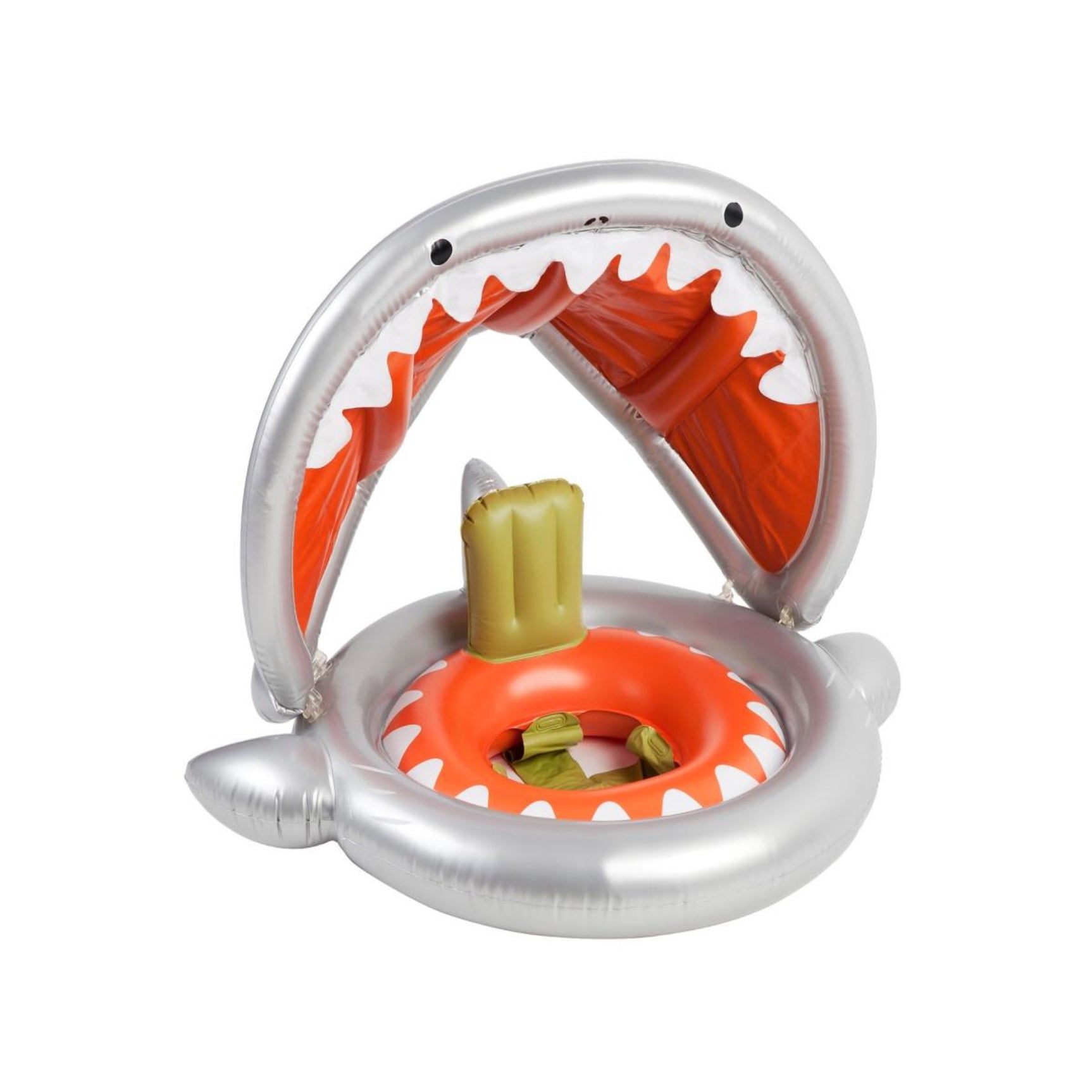 Sunnylife Kids' Shark Attack Bubba Float Friend in Silver