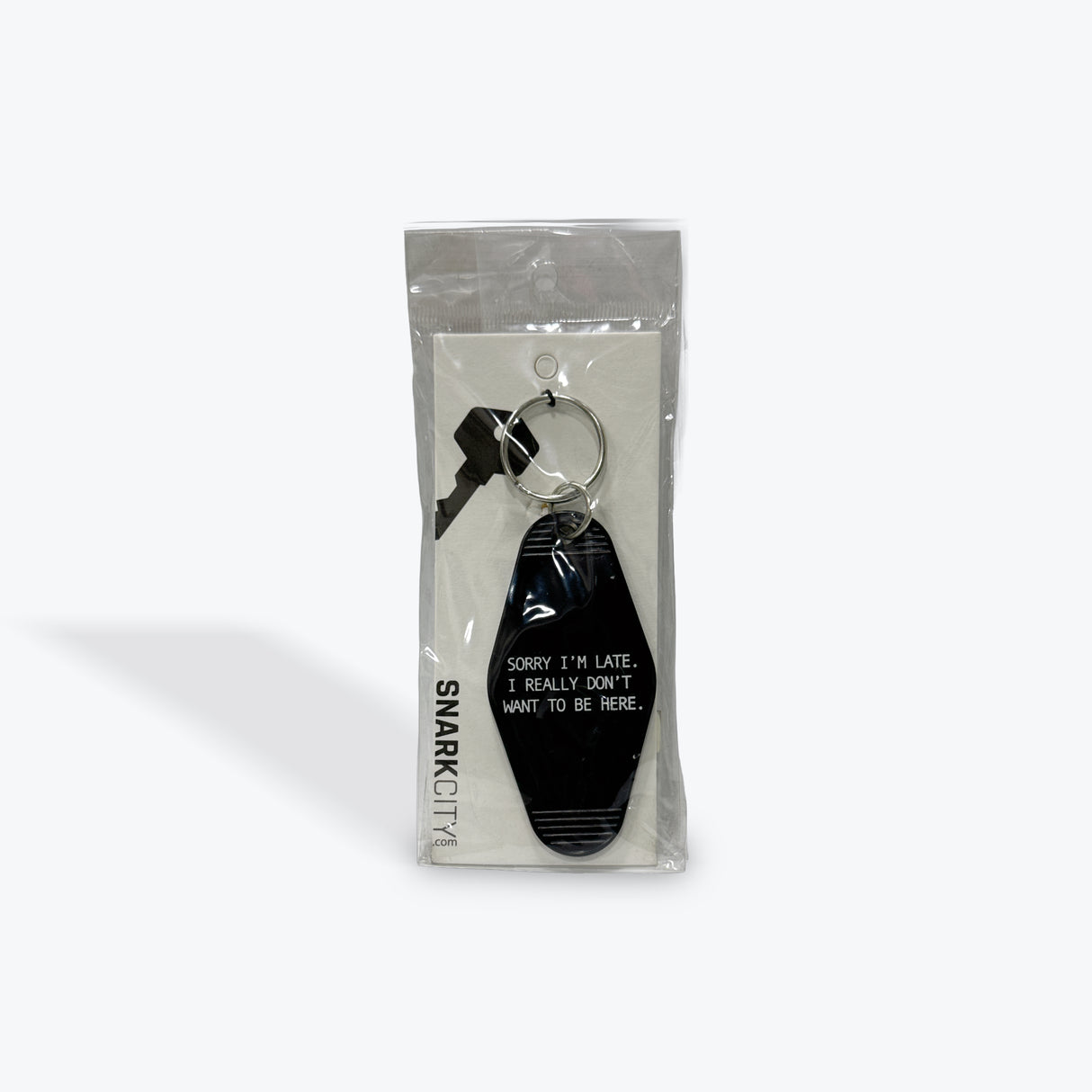 Snack City "Sorry I'm Late I Really Don't Want To Be Here" Keychain