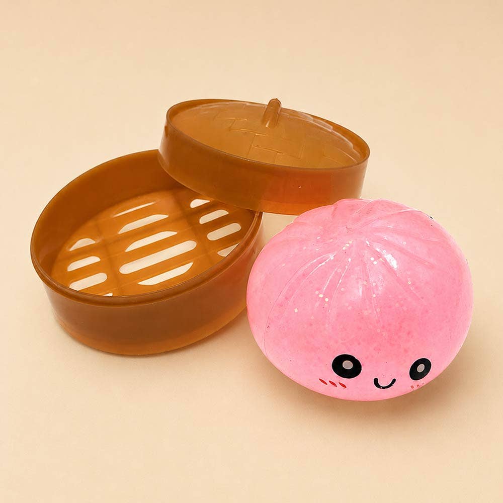 12PCS - Steamed Bao Bun Dumpling Squeeze Squishy Stress Relief Toy
