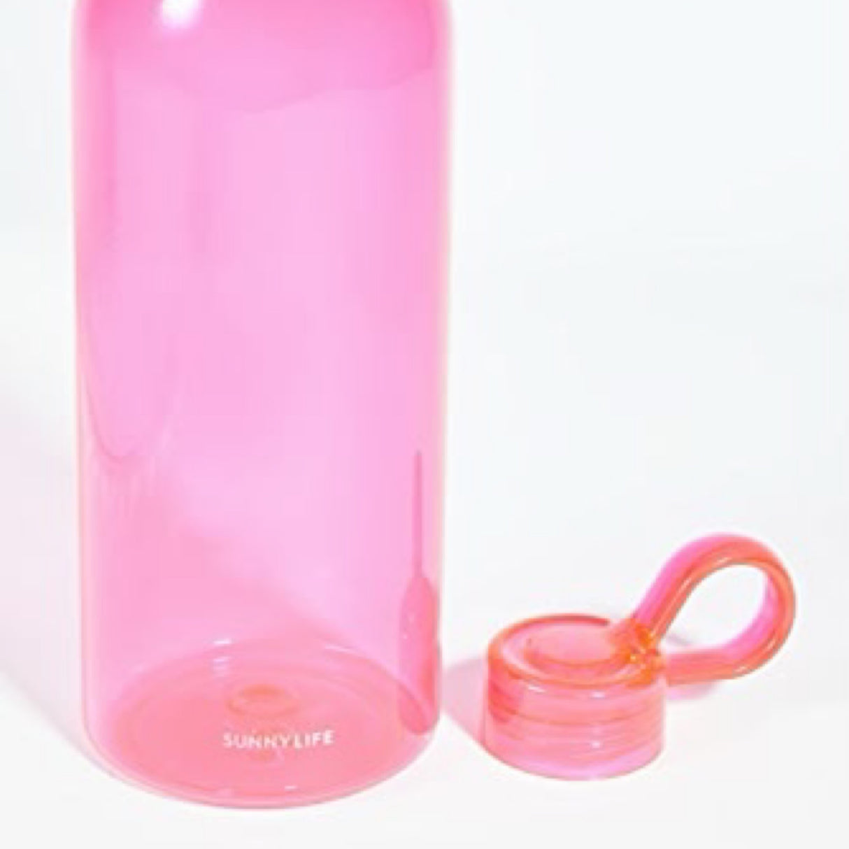 Sunny life water bottle neon pink