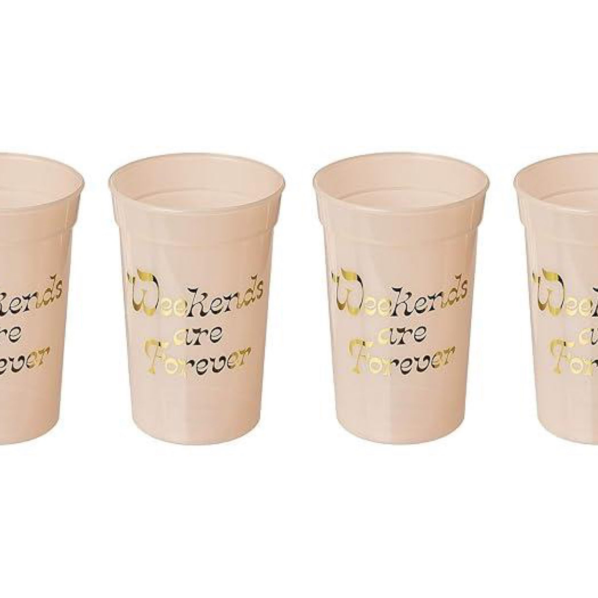 ban.do Party on Plastic Party Cup Set (Weekends Are Forever) Outdoor Sports Equipment