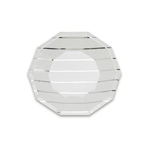 Daydream Society Frenchie Metallic Striped Party Plates