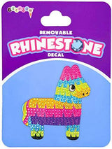 iscream Sparkly Rhinestone Bright Llama Pinata 6" Vinyl Cling Decal