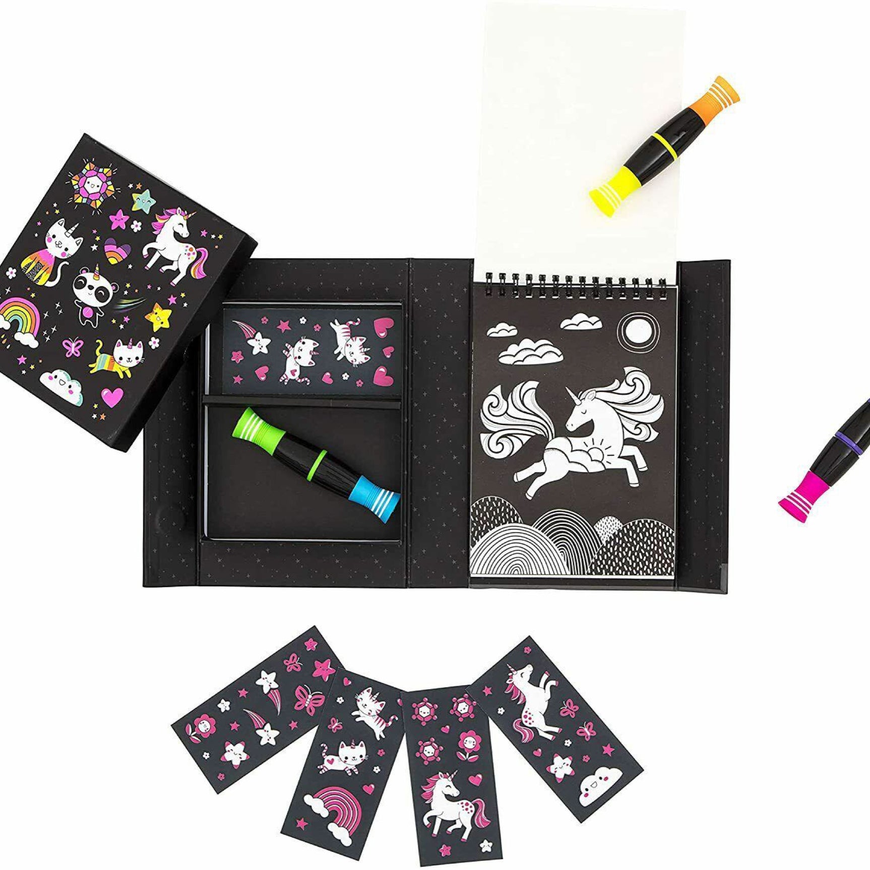 Tiger Tribe Neon Coloring Set