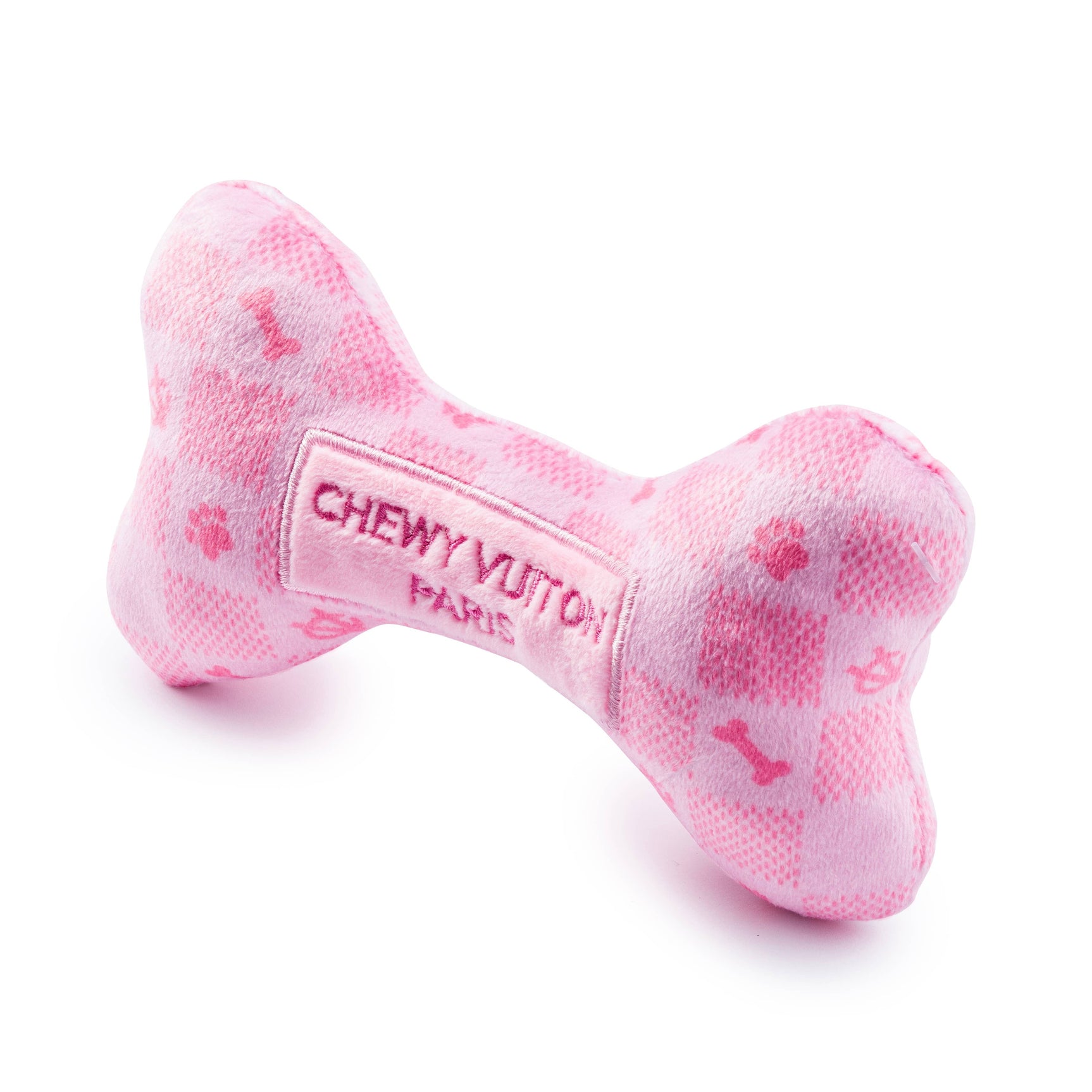 Pink Checker Chewy Vuiton Bone by Haute Diggity Dog: Small - Image 4
