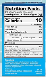 ACT Dry Mouth Moisturizing Gum, 20 Pieces, With Xylitol, Sugar Free Soothing Mint