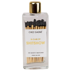 Chez Gagné In Case of Shitshow - Glass Bottle Matches