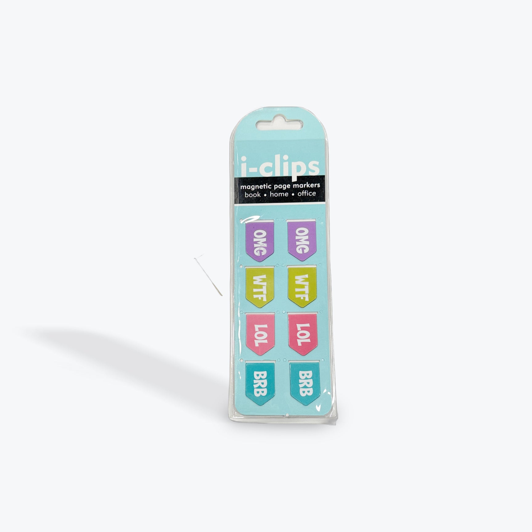 I-Clips Texting i-clip Magnetic Page Markers (Set of 8 Magnetic Bookmarks)