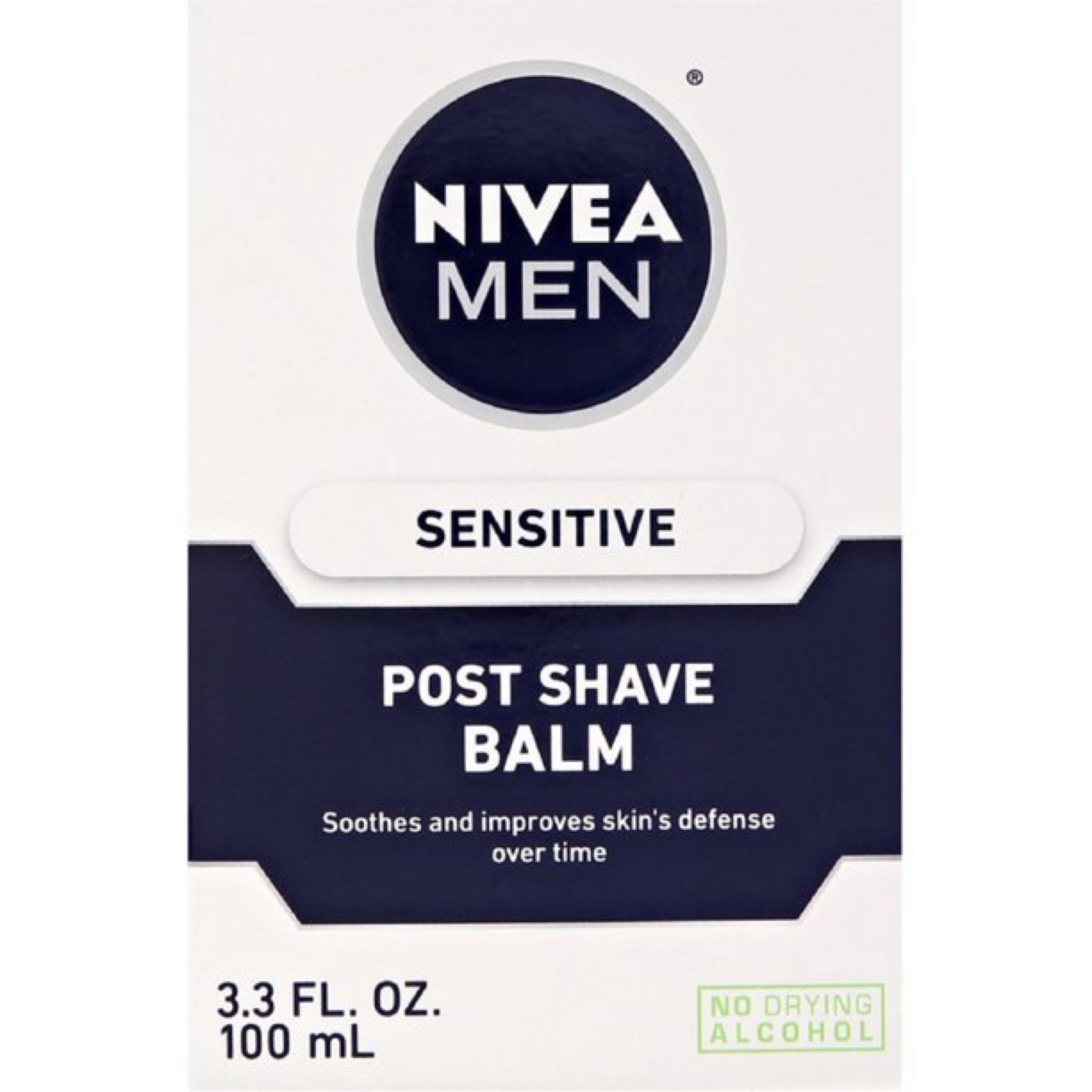 NIVEA FOR MEN Bálsamo para después del afeitado Sensitive 3.30 oz (Paquete de 6)