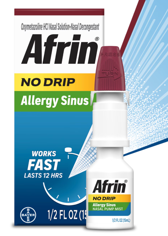Afrin® No Drip Allergy Sinus 0.5oz (15mL) Nasal Pump Mist