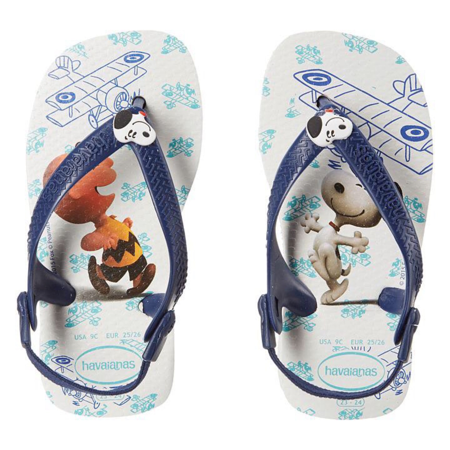 Havaianas Baby Snoopy Sandal Flip Flop with Backstrap (Toddler)