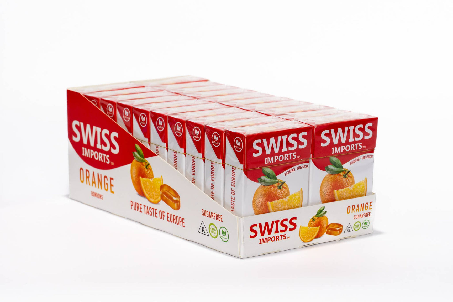 Swiss Imports Bonbons Sugar Free Orange Candy 40g - Image 2