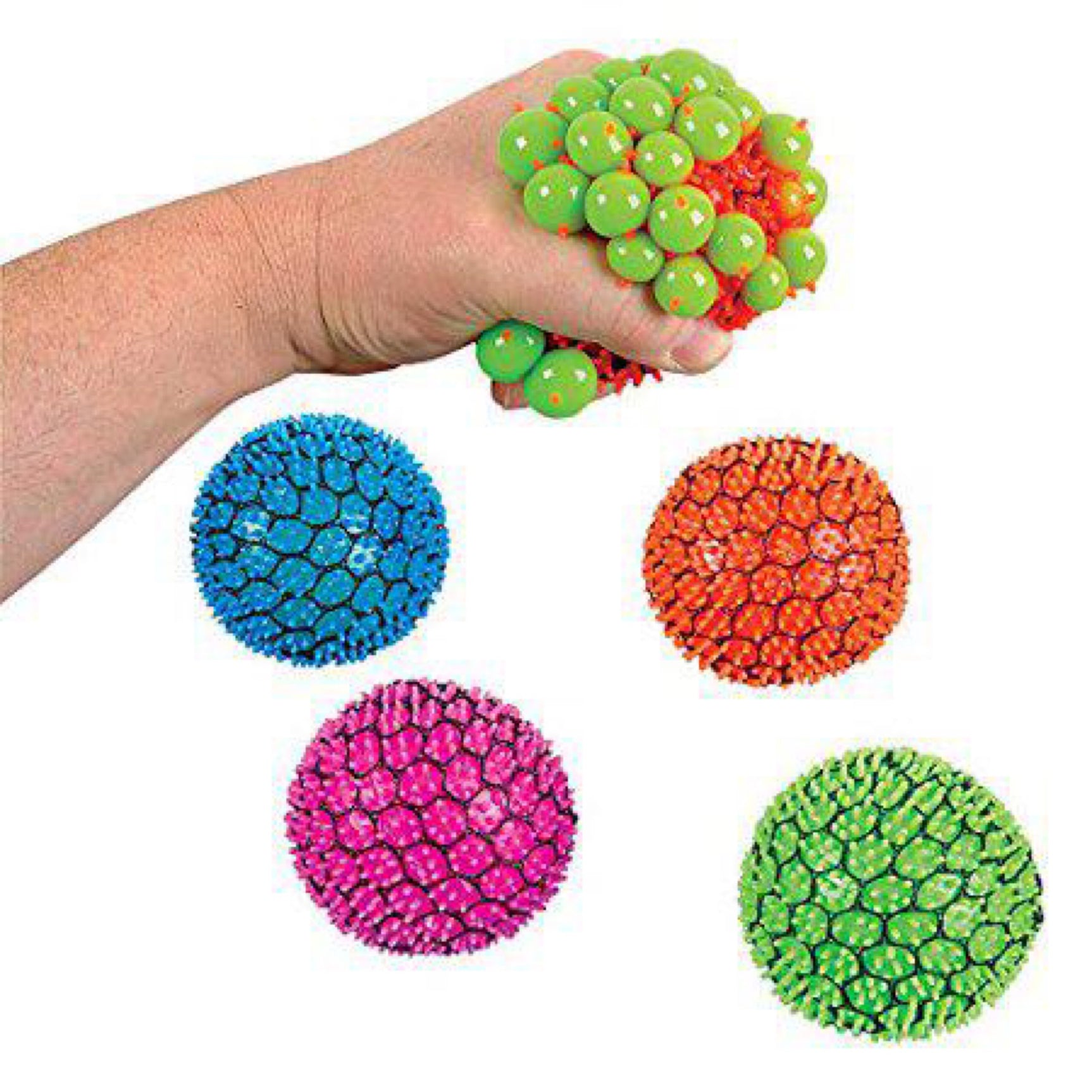 Neon Mesh Squeeze Ball