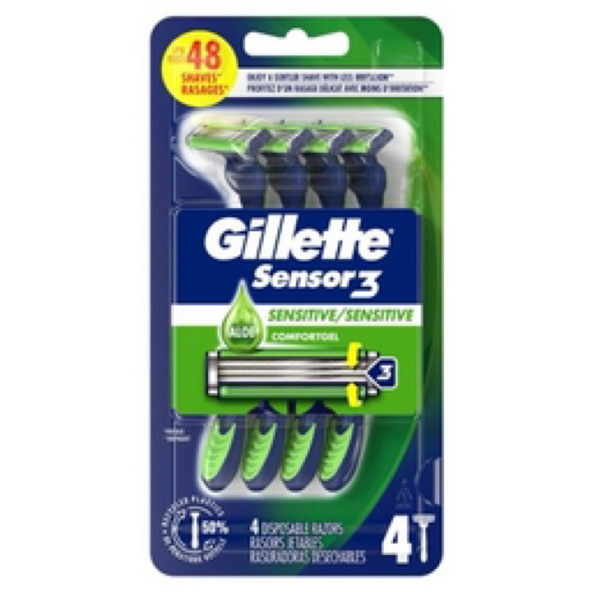 Gillette Sensor3 Sensitive Men S Disposable Razor