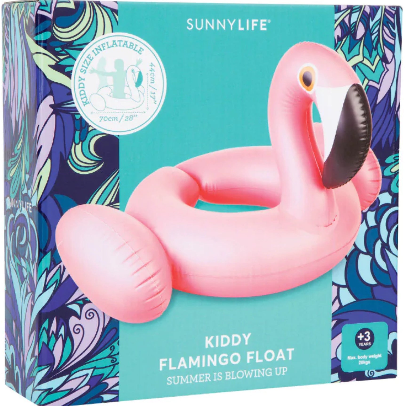 Sunny Life Girl's Sunnylife Kiddy Inflatable Flamingo Float