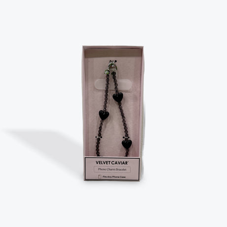 Black Heart - Velvet Caviar Phone Charm Bracelet