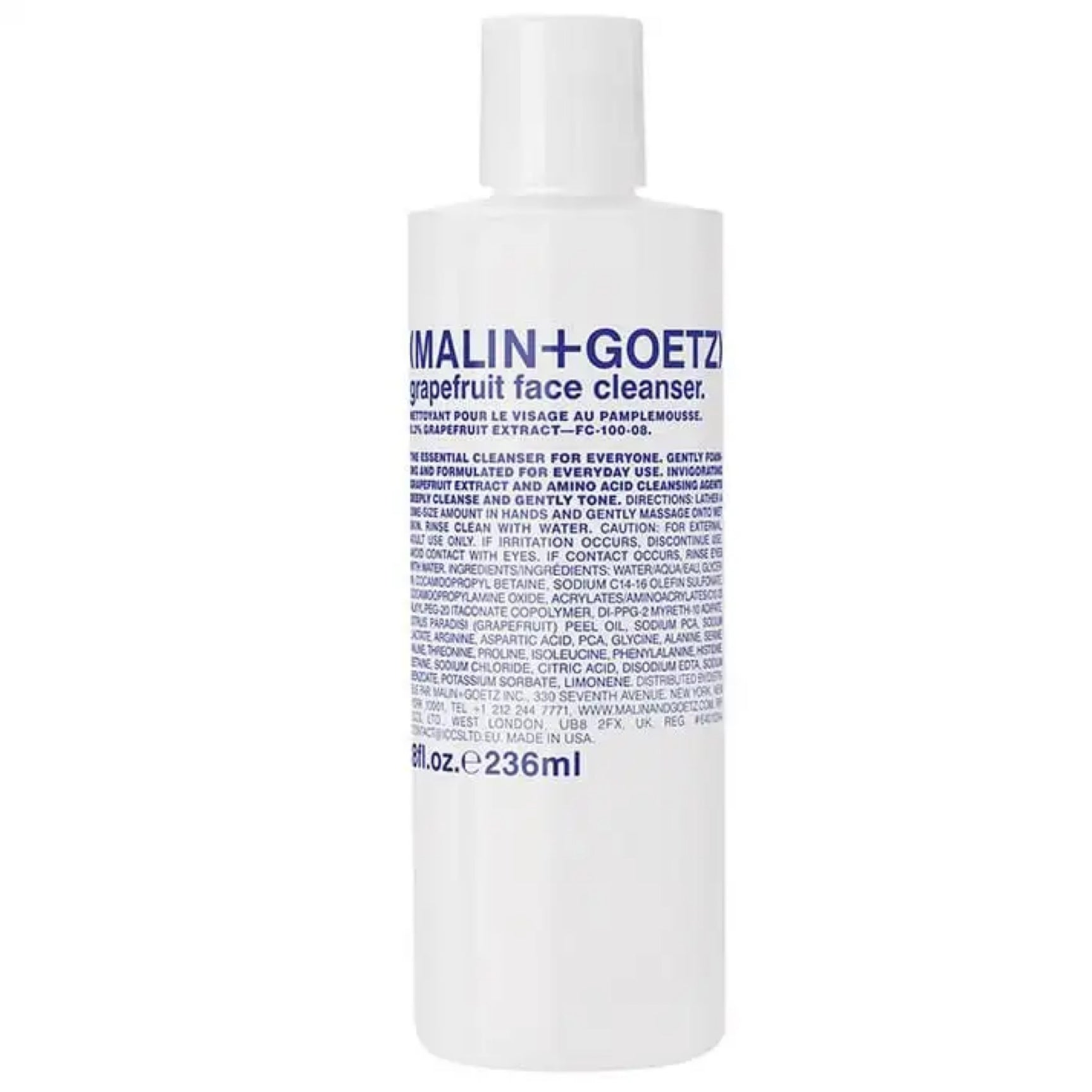 Malin + Goetz Grapefruit face cleanser