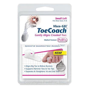 Visco-GEL Visco gel toe coach gently aligns crooked toes large left