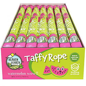 Heaven & Earth Watermelon Wow Taffy Rope 19.5oz (24 Pack)