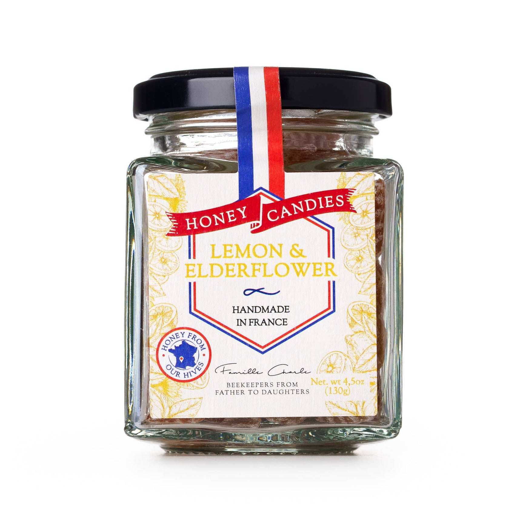 Honey Candies Lemon & Elderflower (130g): French - Image 2