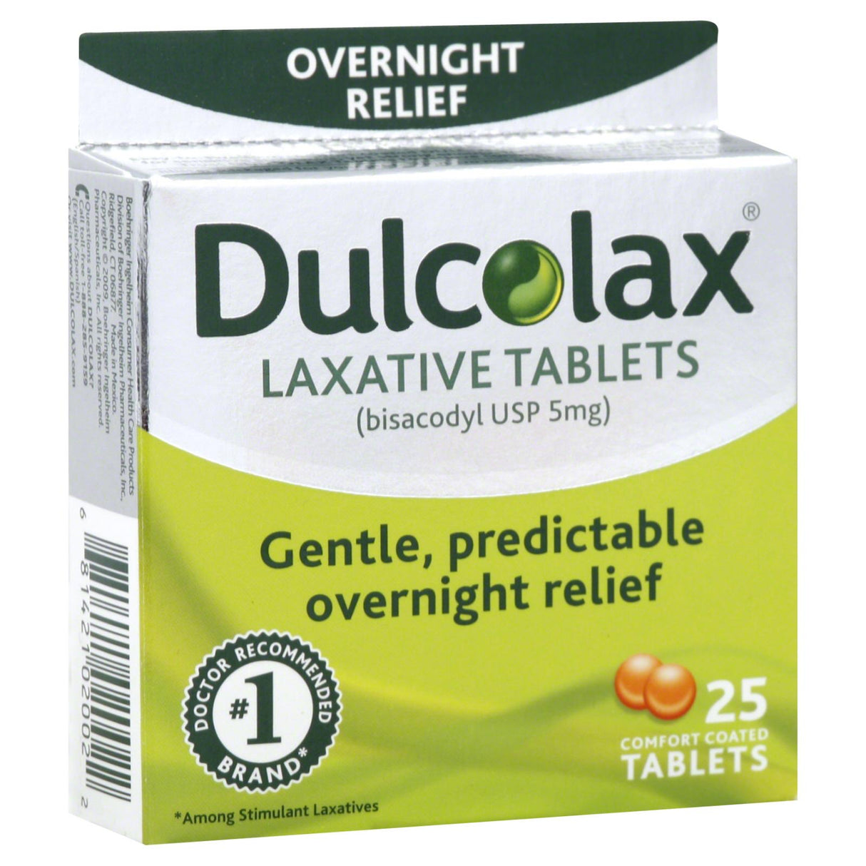 Dulcolax Laxative Tablets (25 ct) Overnight Relief