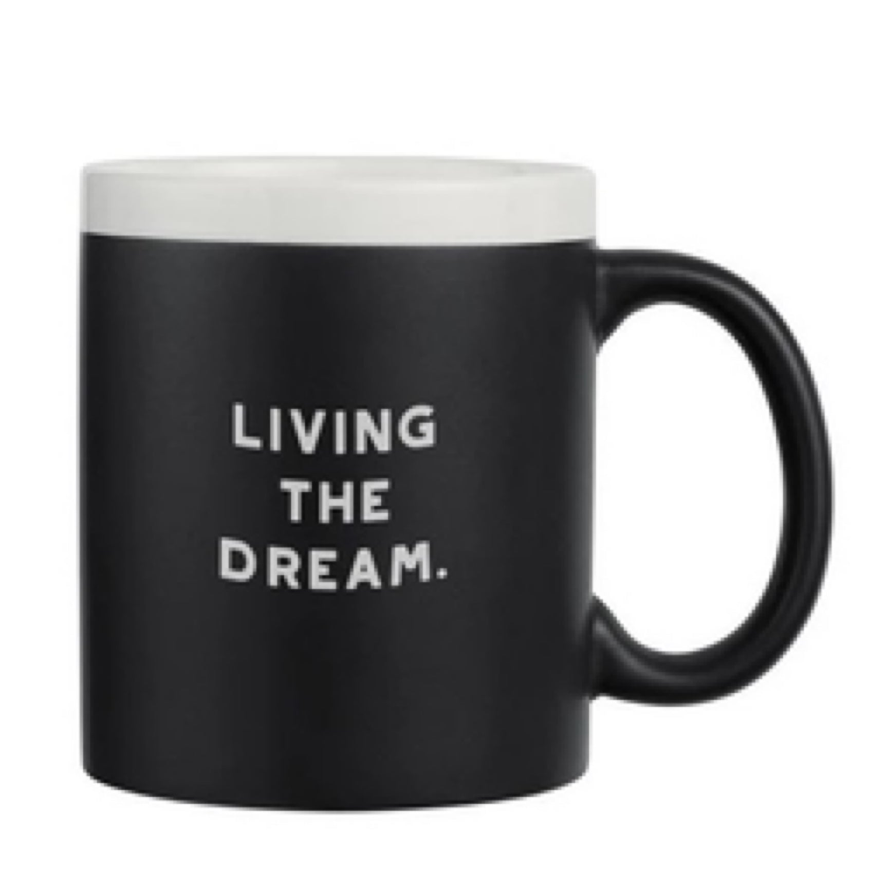Frankie & Claude Living the Dream Chalk Mug