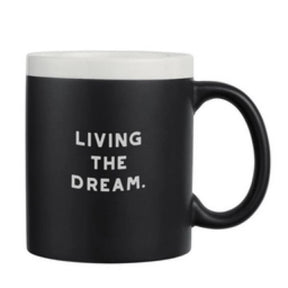 Frankie & Claude Living the Dream Chalk Mug