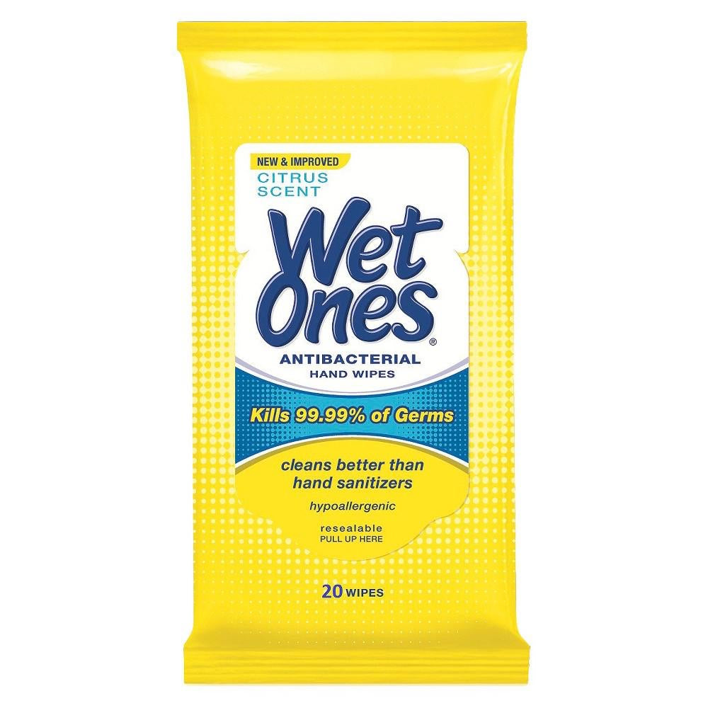 Wet Ones Tropical Splash Antibacterial Hand Wipes